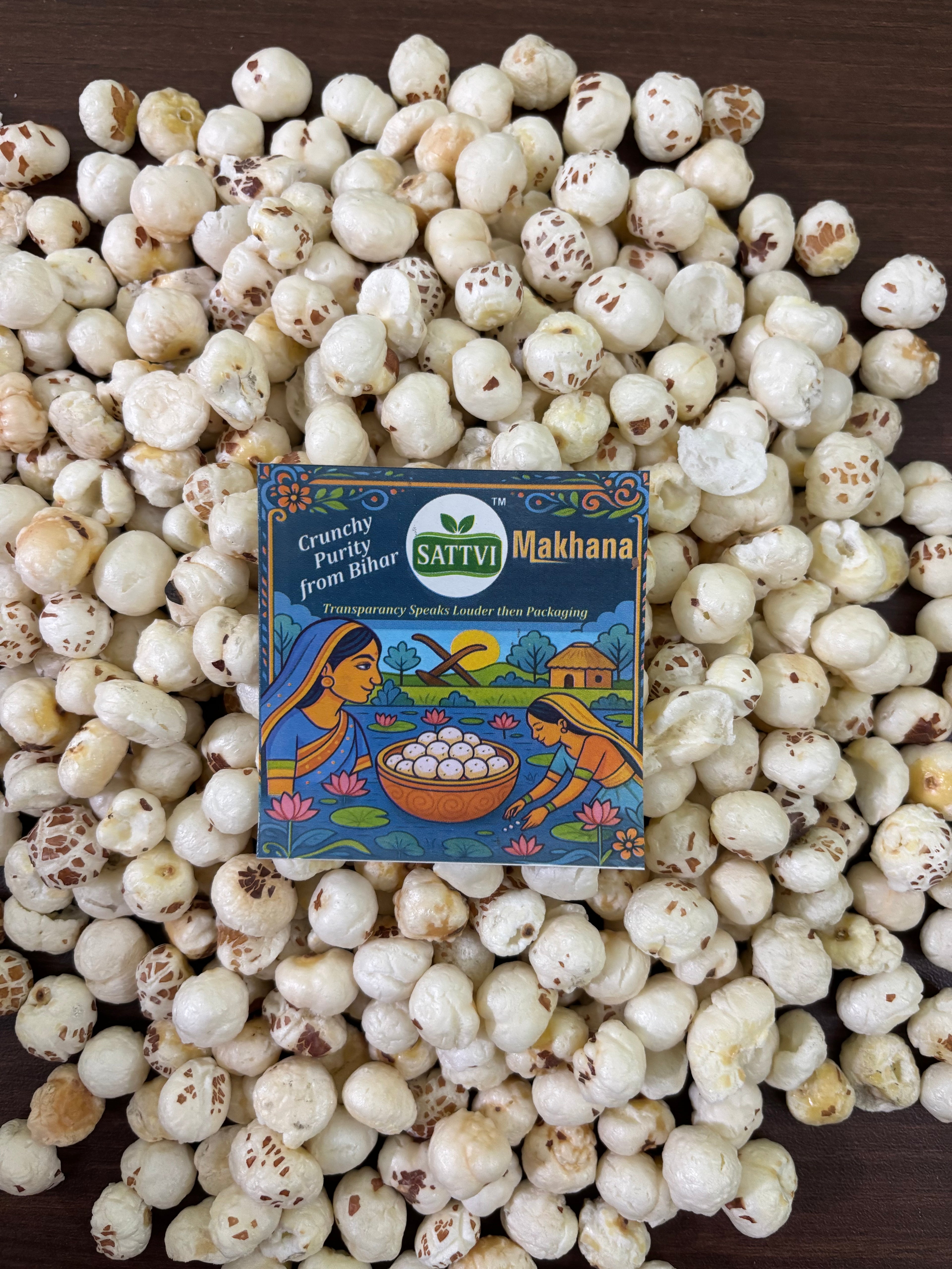 Economy Plus 4 Soot Makhana – Medium Size, High Crunch-1 Kg Pack