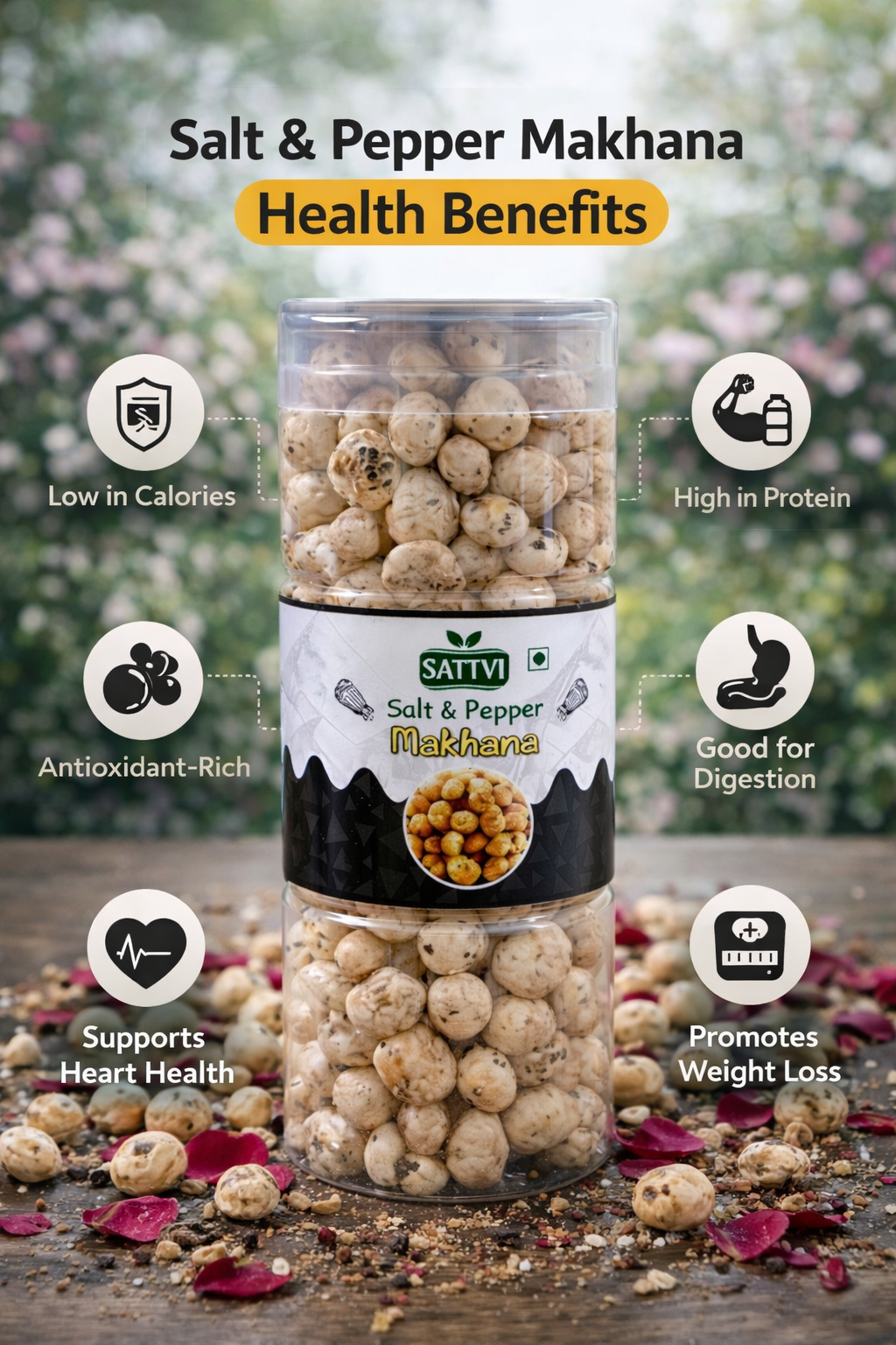 Salt & Pepper Makhana – Classic Roasted Foxnuts