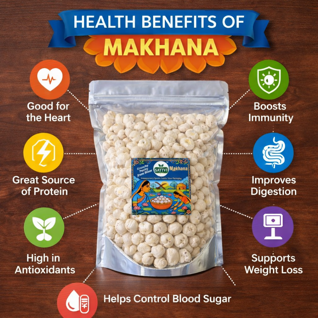 Sattvi XL 6 Plus Makhana –Extra Large Foxnuts (200g)